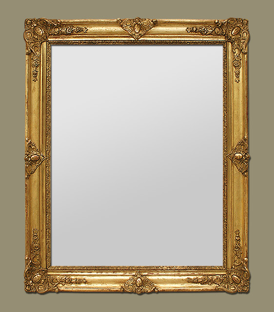 Miroir ancien époque restauration style romantique