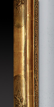 miroir ancien 19 &egrave;me bois dor&eacute;