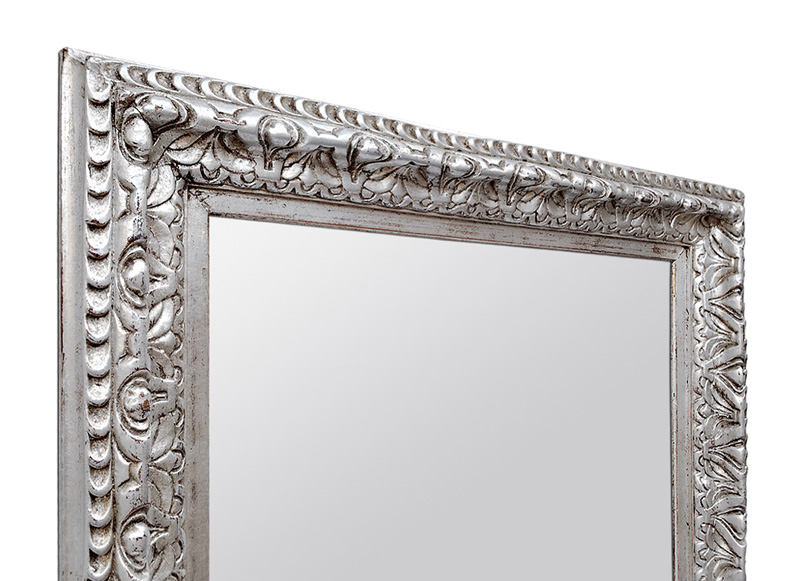 cadre miroir argente decor annees 30 ancien