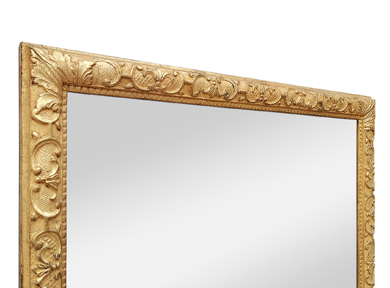 cadre miroir bois dore ancien style louis xiv decor berain
