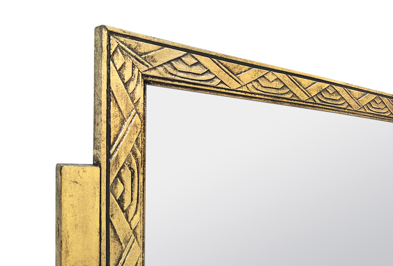 cadre miroir bois dore art deco circa 1930