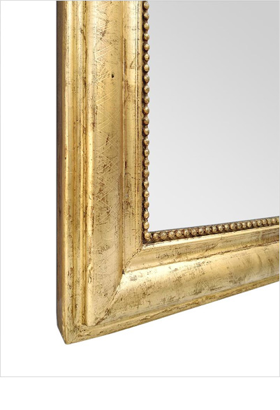 cadre miroir bois dore cheminee detail epoque 19eme