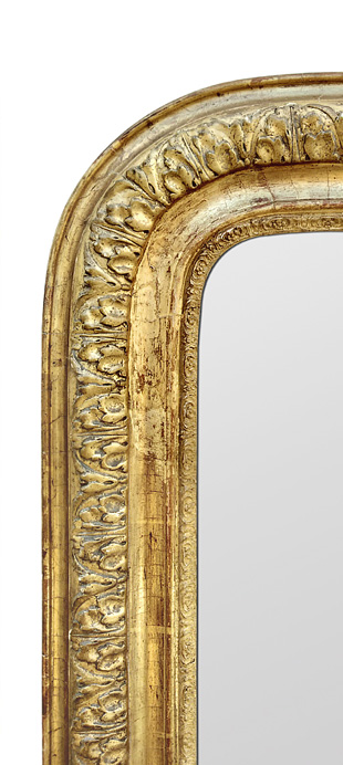 Cadre miroir doré ancien époque 19eme Louis-Philippe