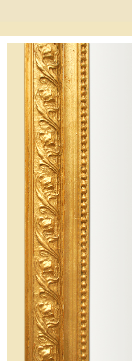 Cadre miroir doré Louis Philippe décor art nouveau