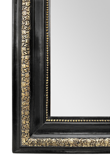 cadre miroir noir dore ancien style napoleon 3 circa 1880