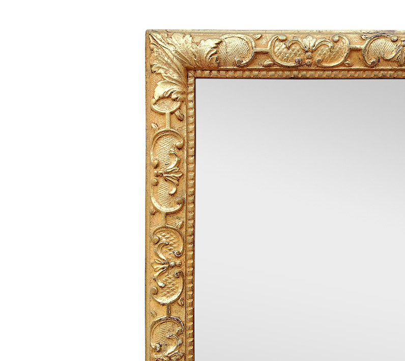 encadrement bois dore miroir ancien style louis xiv decor berain