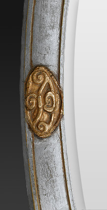 miroir ancien ovale 