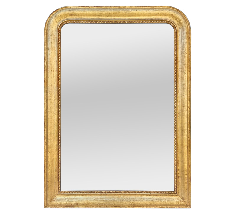 grand miroir ancien bois dore style Louis-Philippe vers 1860