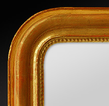 Miroir ancien bois doré