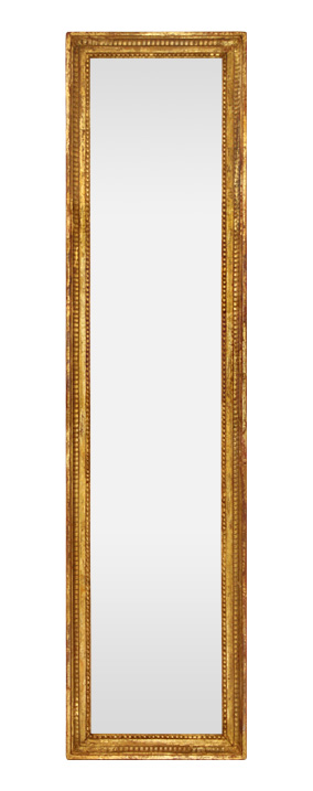 Grand miroir ancien doré style Louis xvi, miroir haut