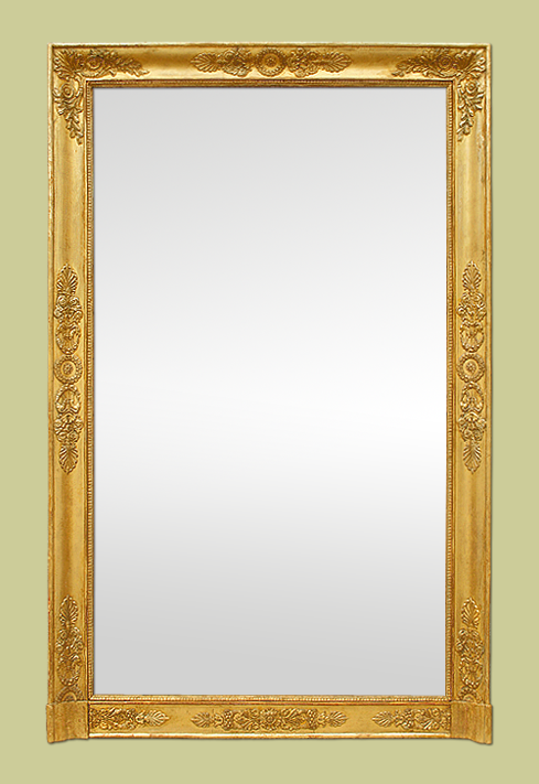 Grand miroir ancien cheminée époque Empire
