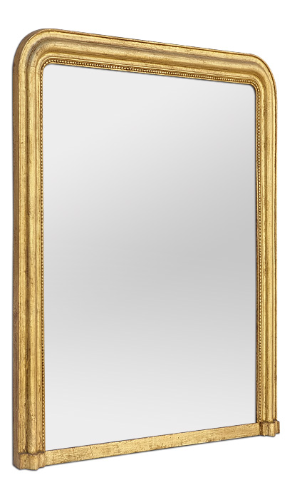 Grand miroir doré ancien style Louis-Philippe circa 1880