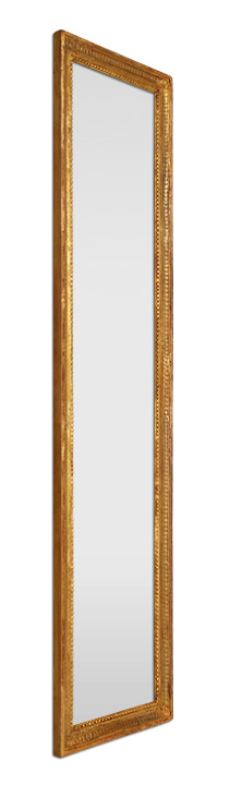 Grand miroir doré haut style Louis xvi