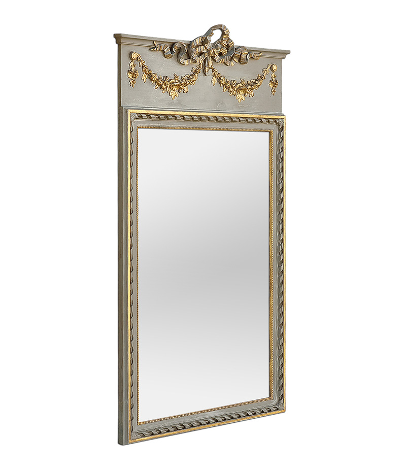 Grand miroir trumeau ancien style Louis XVI, circa 1920