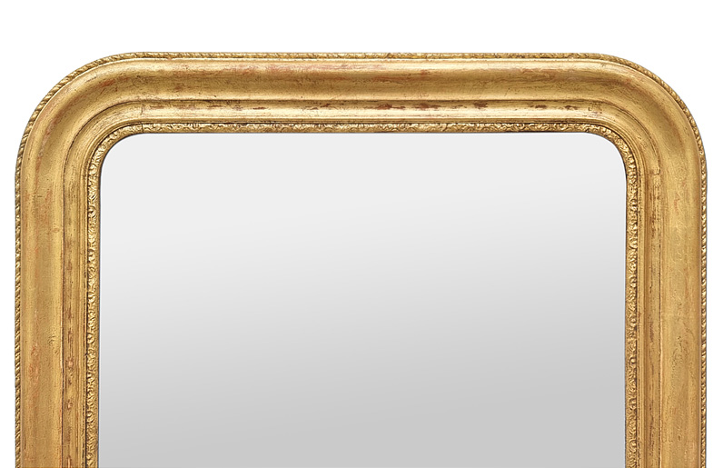 miroir ancien bois dore epoque louis-philippe 1840