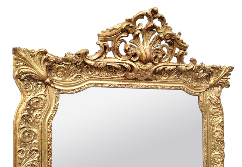miroir-ancien-bois-dore-style-decor-louis-XV-circa-1880