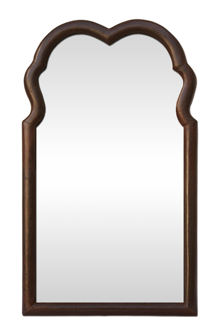 Miroir ancien bois époque 19ème forme chantournée