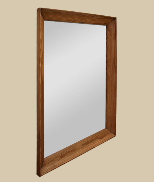 Miroir en bois profil années 50