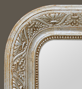 Miroir Louis-philippe décor art nouveau