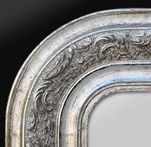 détail grand miroir ancien dorure 1902