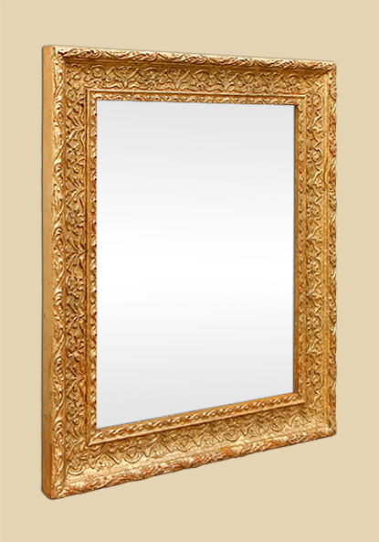 Miroir ancien doré style décor 1900 en paire