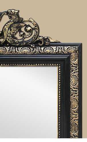 Cadre miroir ancien décors napoléon III