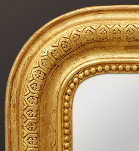 Miroir Louis-philippe décor géométriques