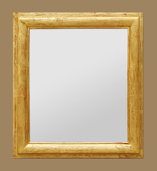 Miroir ancien bois doré patiné