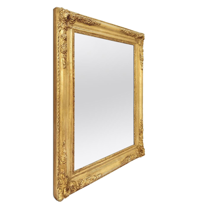 miroir bois dore style romantique circa 1840