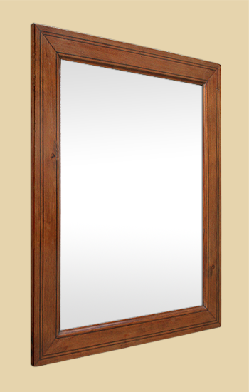 Miroir bois pitchpin ancien époque 19ème siècle