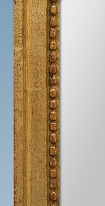 Miroir ancien &eacute;poque louis XVI, miroir au mercure