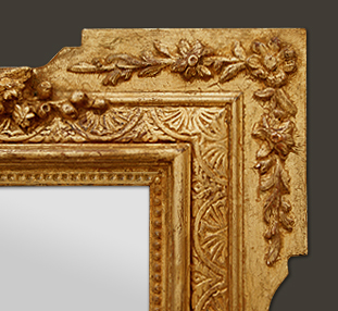 Décors bois doré à la feuille, style napoléon III