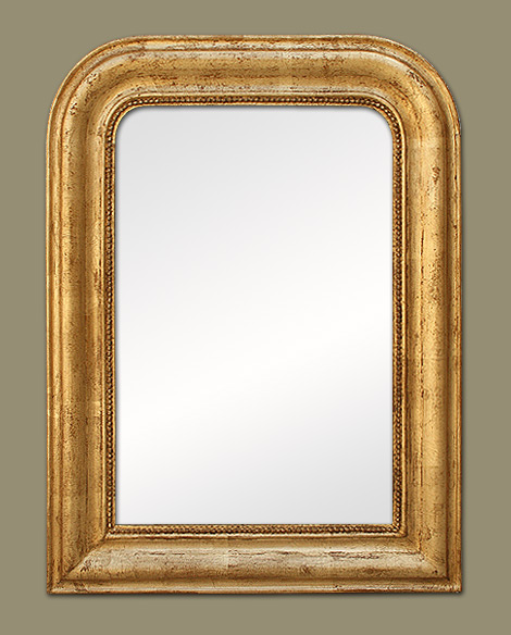 Petit miroir ancien louis philippe doré