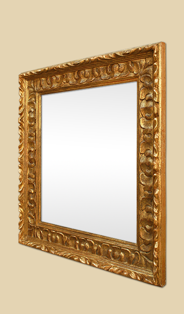 Miroir doré sculpté style espagnol