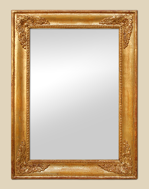 Miroir doré style restauration époque fin 19ème