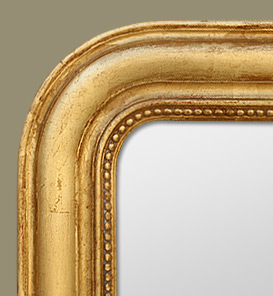 Miroir Louis Philippe doré