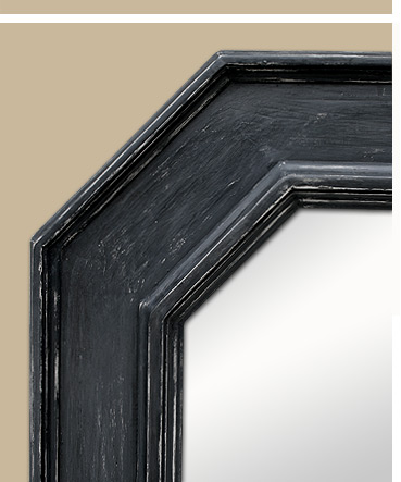 Patine noir miroir renaissance