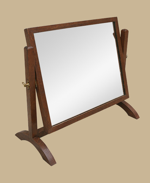 Petit miroir psyché en bois, miroir en pied