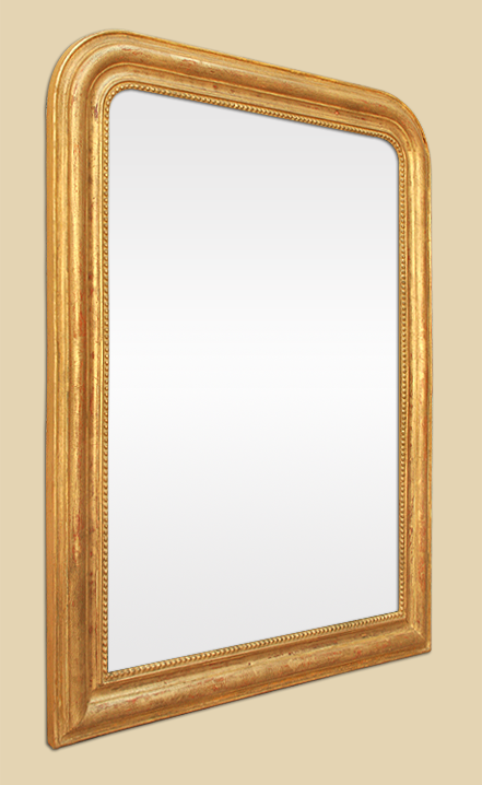 Miroir style Louis Philippe ancien, bois doré