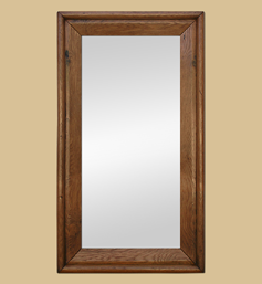 Grand miroir bois chêne mouluré Grand miroir bois chêne mouluré