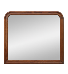 Grand miroir bois pitchpin bords arrondis Grand miroir bois pitchpin bords arrondis