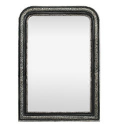 grand-miroir-cheminee-argente-noir-patine