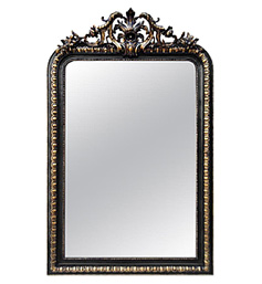 grand-miroir-cheminee-dore-noir-epoque-napoleon-III