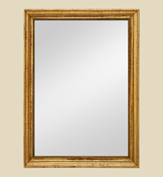 Grand miroir ancien doré dorure d'époque