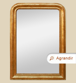 Grand miroir Louis-Philippe ancien, miroir cheminee