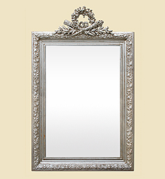 miroir-agente-patine-decor-fronton-style-louis-xvi