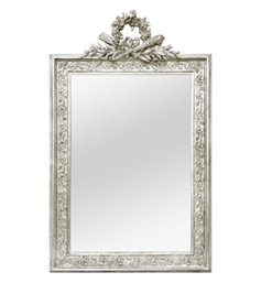 miroir-ancien-argente-fronton-1900