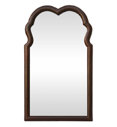 miroir-ancien-bois-forme-chantournee