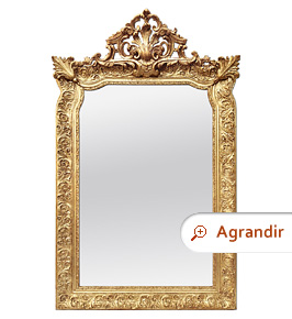 miroir-ancien-dore-a-fronton-style-napoleon-III-circa-1880