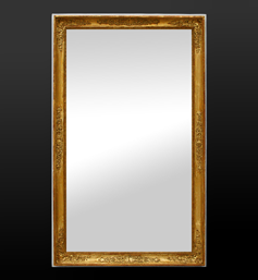 Miroir ancien doré époque restauration